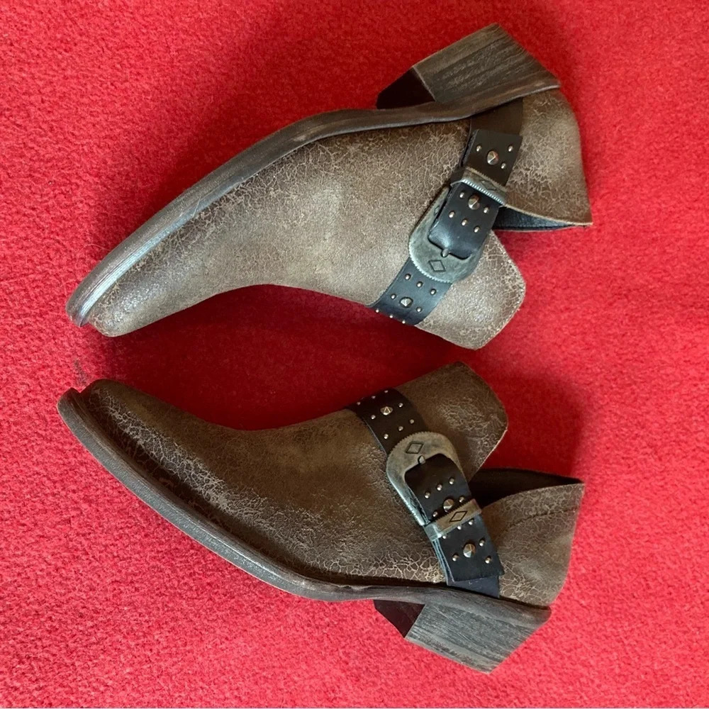 VERACRUZ Sz 39 Western Style Stacked Heel Made in Spain Bohemian Ankle Boots - Picture 14 of 14